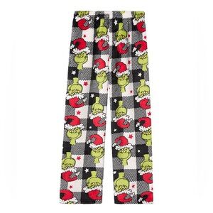 Kids Holiday Grinch Plaid Pajama Pants - Green/Red